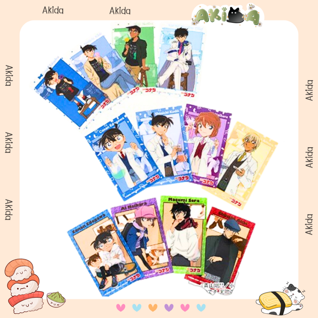 Pack random/Thẻ nhân phẩm - Clear sheet bác học ver - Conan