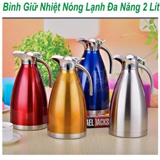 Bình giữ nhiệt inox cao cấp 2 lít Bình Giữ Nhiệt Nóng Lạnh