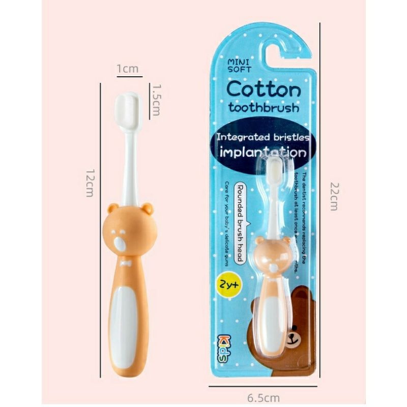 Bàn chải đánh răng siêu mềm Cotton dành cho bé