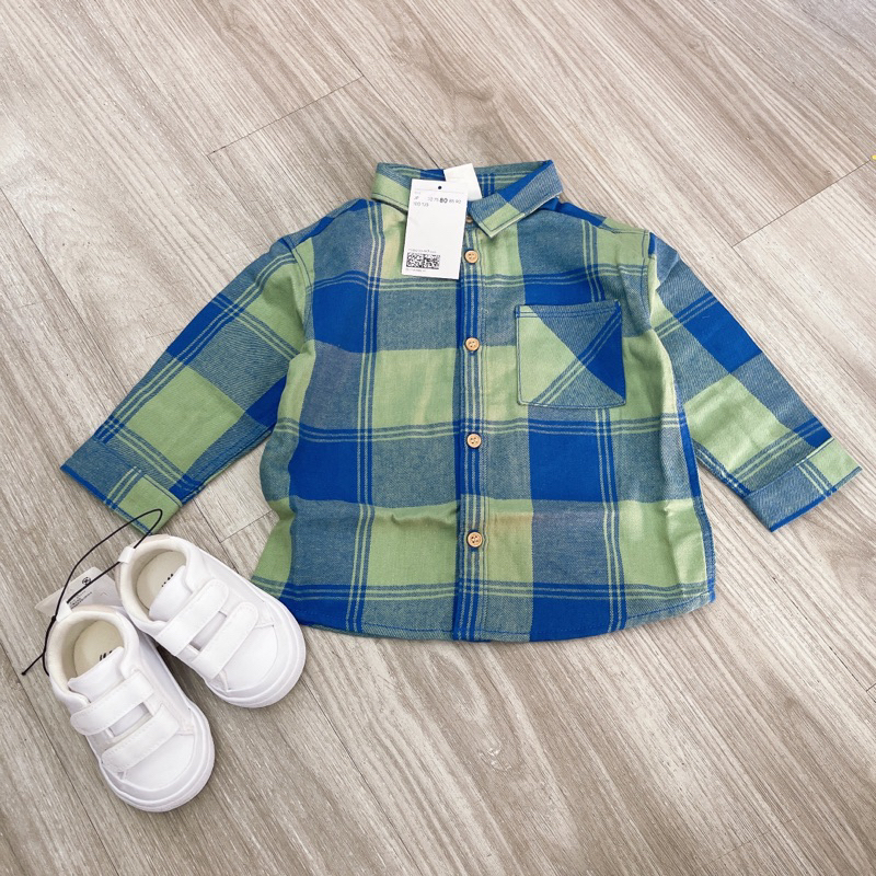 Áo sơ mi kẻ bé trai