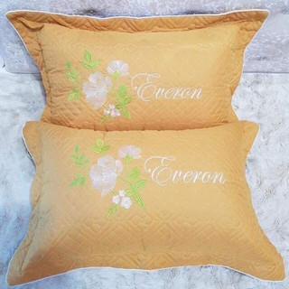 Vỏ gối satin, vỏ gối thêu hoa