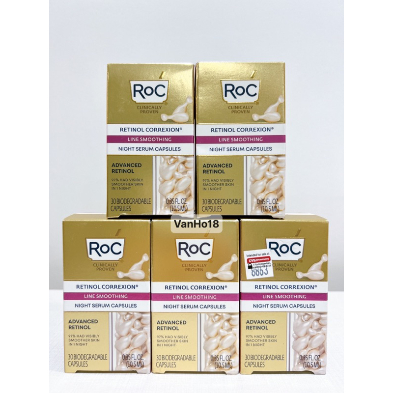- Tinh Chất Serum RoC Retinol Correxion Line Smoothing Night Serum Capsules