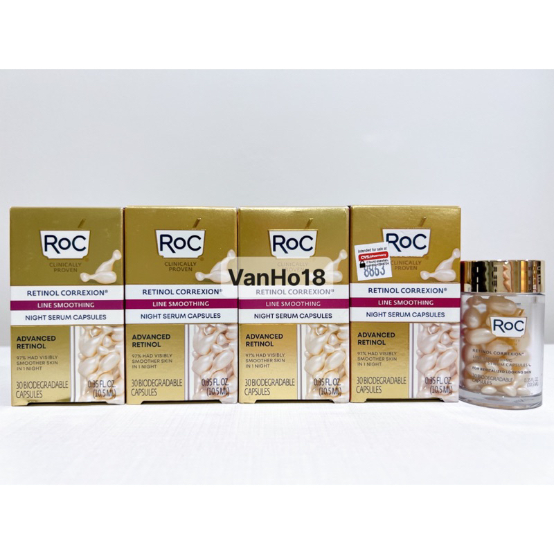 - Tinh Chất Serum RoC Retinol Correxion Line Smoothing Night Serum Capsules