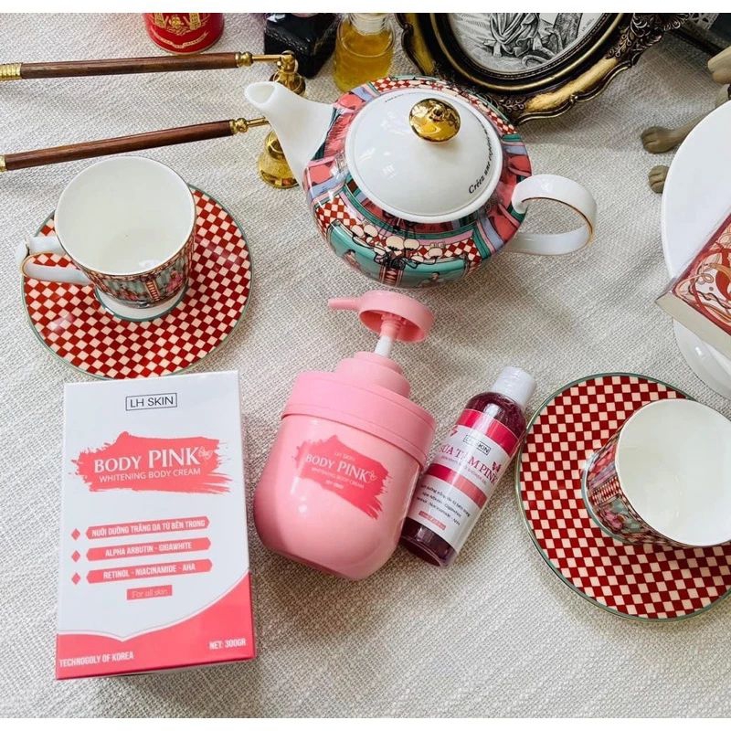 Combo Kem body Pink 300g tặng sữa tắm 100ml