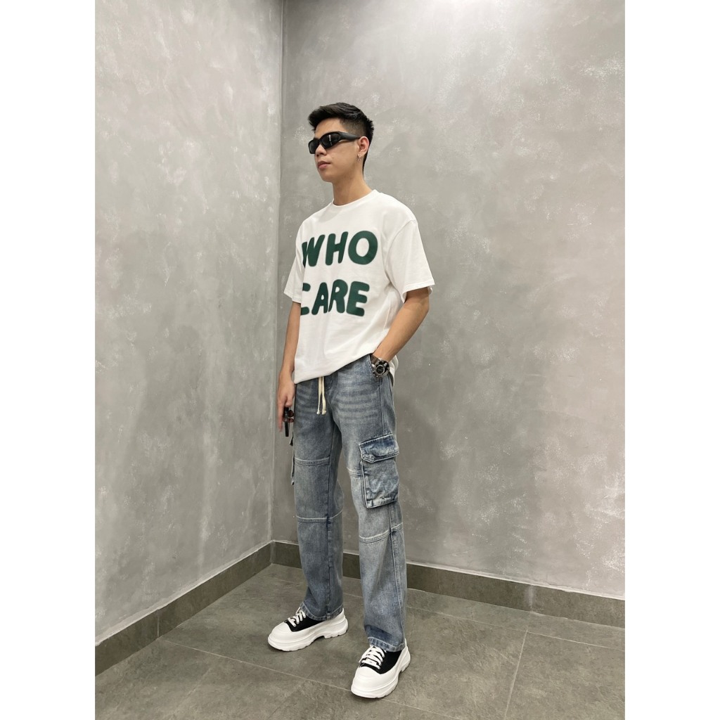 Quần Cargo Jeans Peaceout Studios P13/P14 Wash Lưng thun