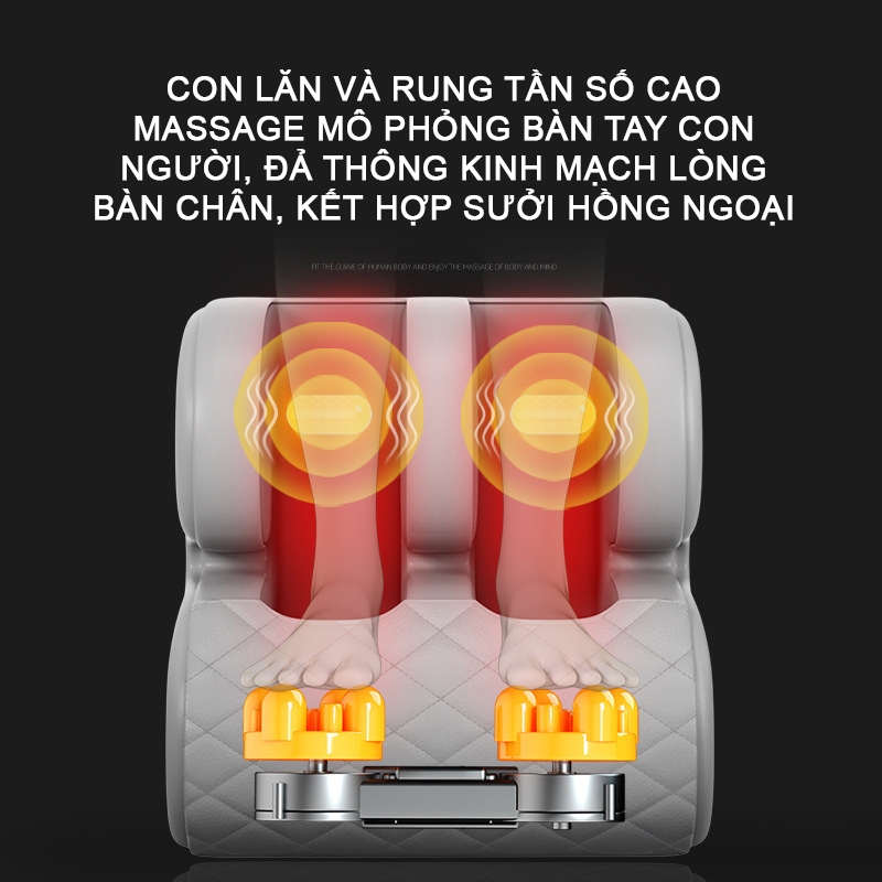 Ghế Massage toàn thân Kamaso mẫu 2024 cải tiến thêm 12 con lăn phần lưng Bảo hành 5 năm