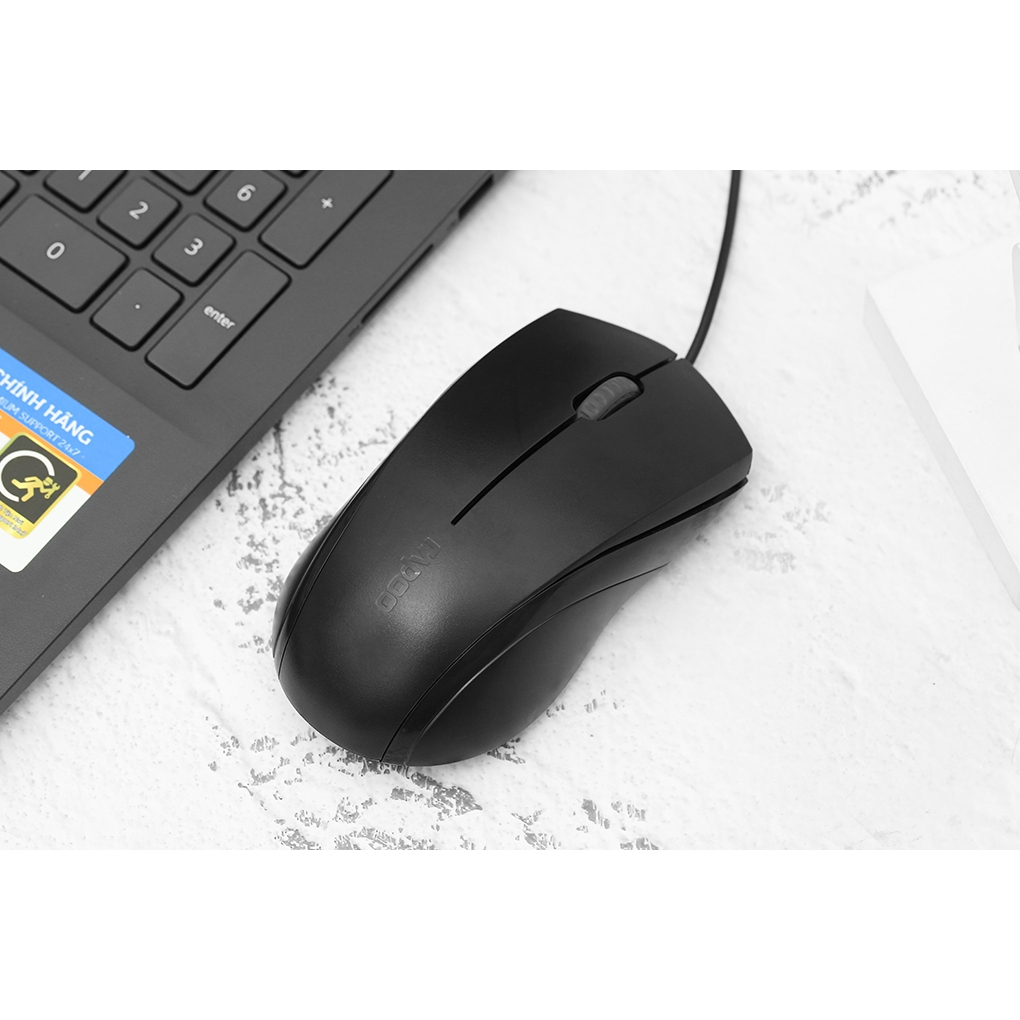 Chuột máy tính có dây Rapoo N1200 Silent - không tiếng ồn