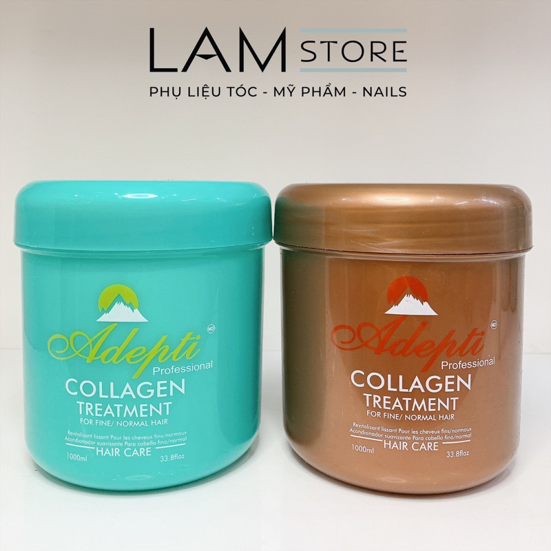 Kem ủ tóc Collagen Adepti phục hồi tóc hư tổn, dầu hấp tóc siêu mềm LAM STORE
