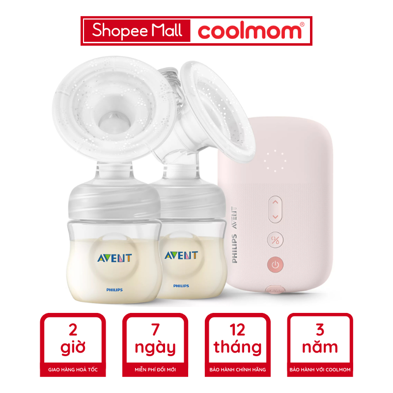 Máy hút sữa điện đôi Philips Avent Eureka SCF393.11