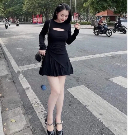 THỜI TRANG NỮ SET VÁY CÓ LÓT QUẦN TRONG VẢI THUN TĂM BIGSIZE 50-100KG