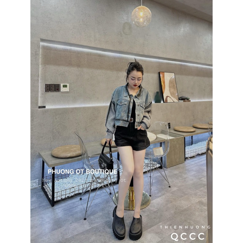 Áo Khoác Bò Nang Động Thể thao Sang Chảnh Dễ Phối