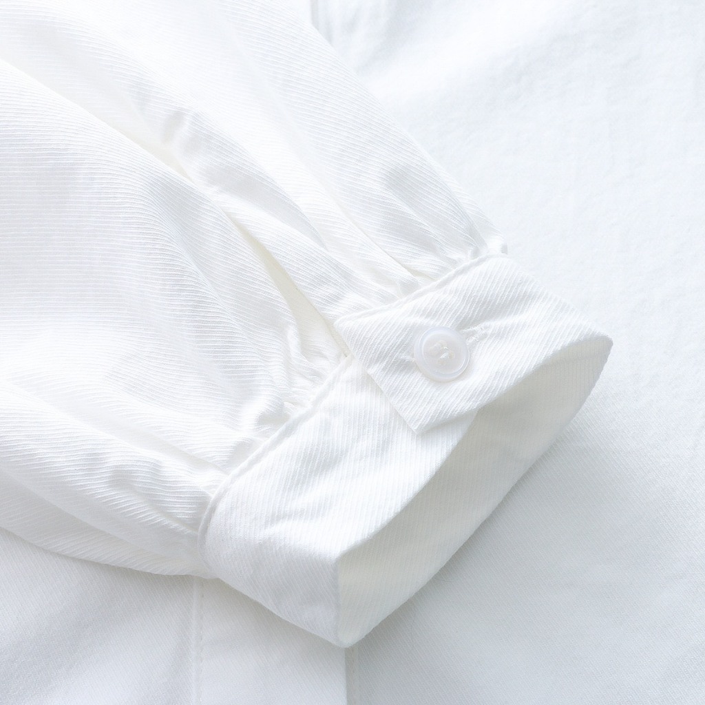 Áo sơ mi nữ, áo babydoll cổ tàu tay bồng tiểu thư xinh xắn phong cách Thời Trang B.Y Tea Clothing.