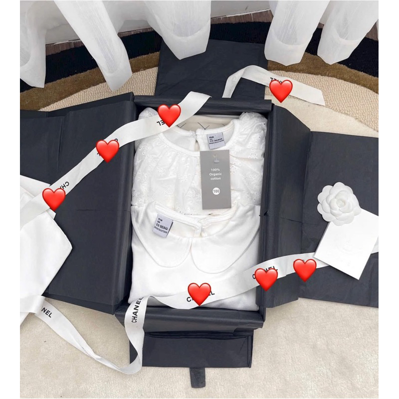 COMBO 2 ÁO TRẮNG DÀI TAY CỔ BÈO CHO BÉ