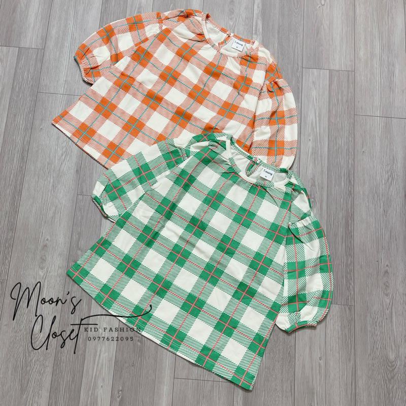 HQ-Áo váy nỉ dáng rộng size 90-120 (caro)
