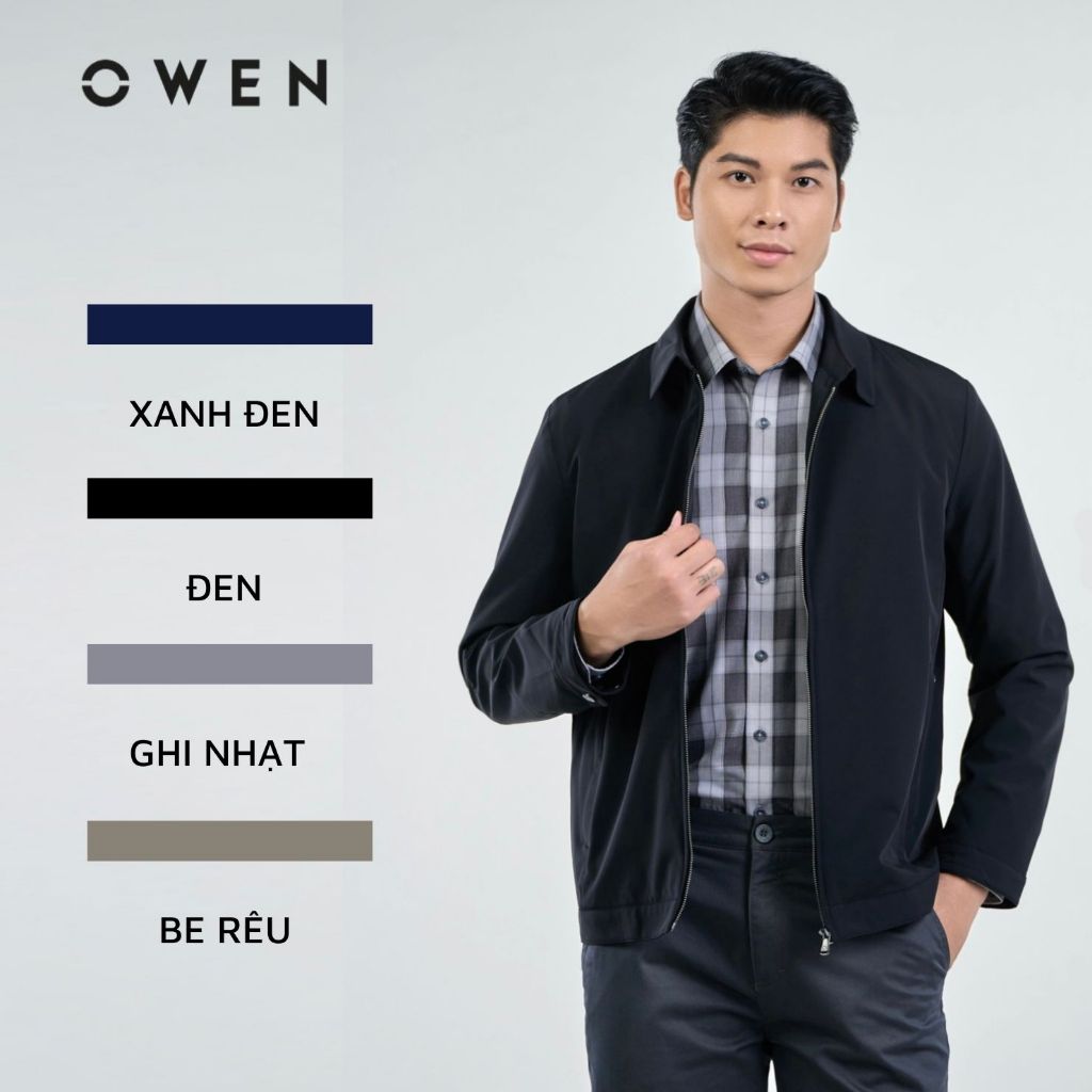 OWEN - Áo khoác gió nam 2 lớp cổ bẻ
