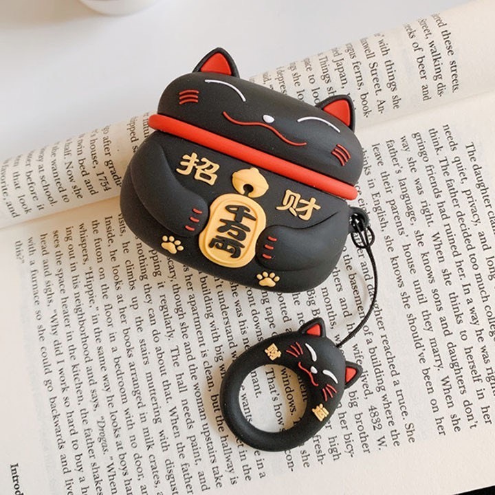 Vỏ Ốp Case Airpods Bảo Vệ Tai Nghe Không Dây Hình Mèo Thần Tài Dành Cho Airpods 1/ Airpods 2/Airpod 3/Airpod Pro....