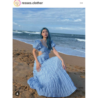 🌼Đầm đóm đóm nhà Reses Newtag xanh dương siêu hot