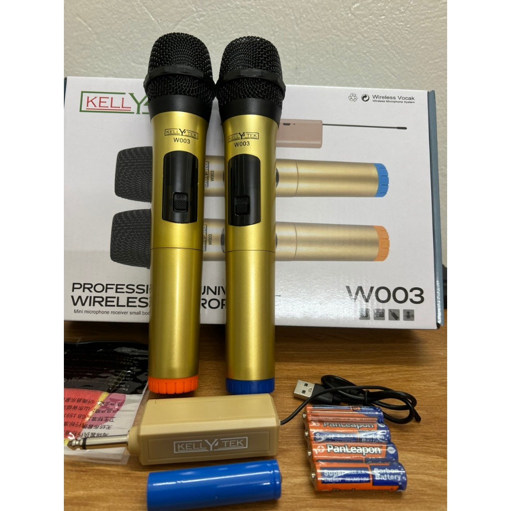 Micro Không dây cao cấp ONTEK E6S / W003 chính hãng âm thanh nhẹ và êm, chuyên dùng cho Amply, loa kéo-bảo hành 12 tháng