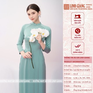 Áo dài tây thi pastel green_linh giang