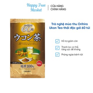 Trà nghệ mùa thu orihiro ukon tea nhật bản hỗ trợ thải độc, bảo vệ dạ dày 60 gói/túi