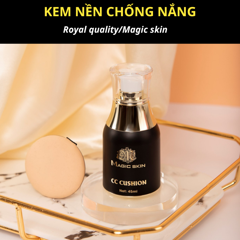 Kem nền chống nắng dưỡng trắng che khuyết điểm CC Cushion 5in1  Magic Skin [CHÍNH HÃNG