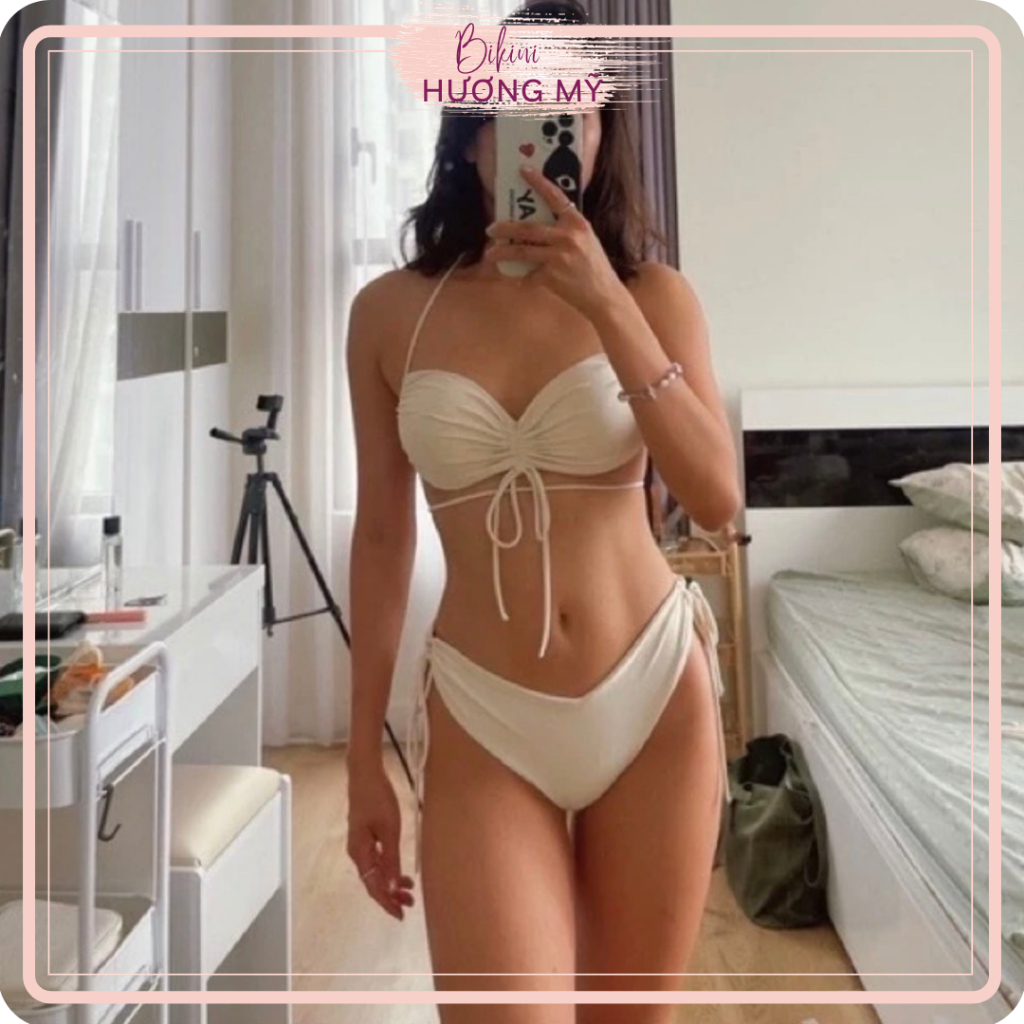 Bikini 2 mảnh đồ bơi Ninh Dương Lan Ngọc áo rút dây ngực