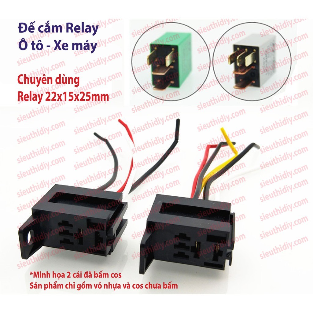 Cos cắm có lẫy, cos cắm rơ le, cos cái 2 tầng 6.3mm 4.8mm