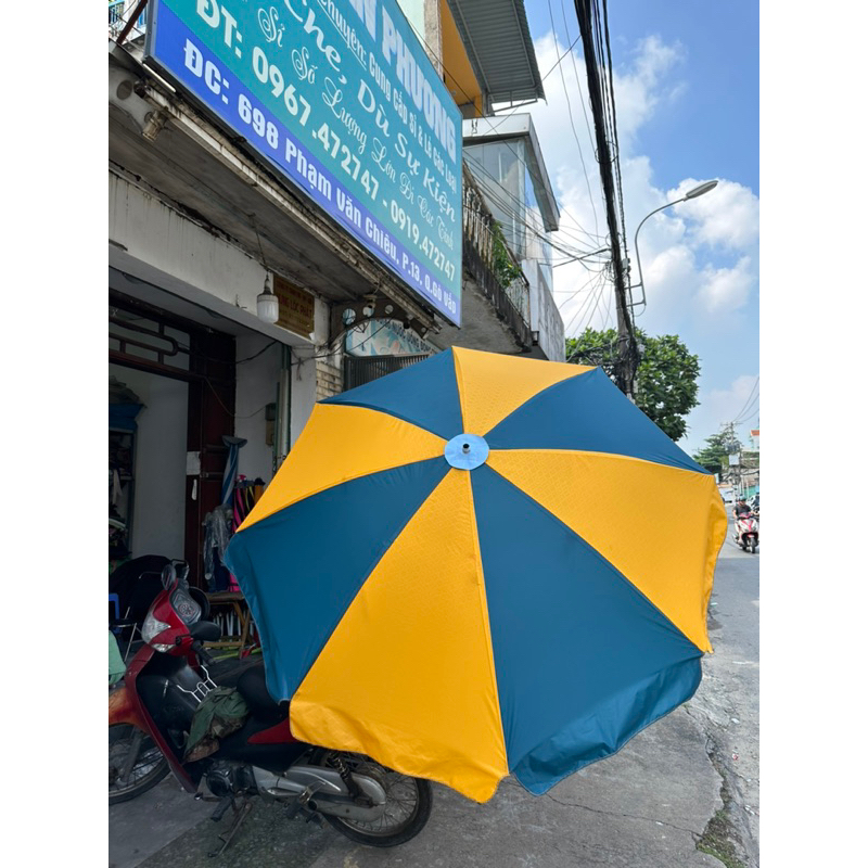 DÙ CHE NẮNG MƯA ĐK 2M2 8 KÈO VẢI DÙ