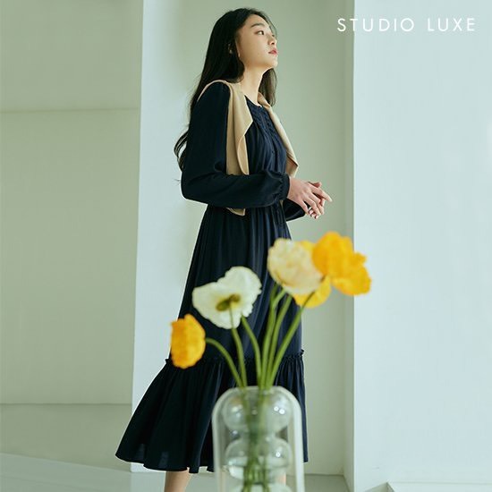 Đầm Váy Nữ dài dự tiệc Luxe 2 lớp sang chảnh xuát hàn dư xịn vnxk 3mau