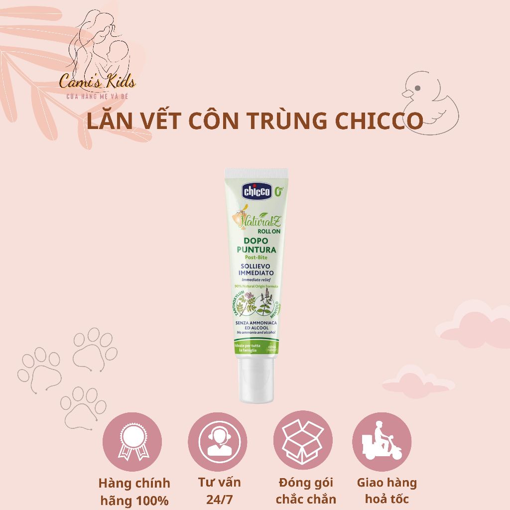 Lăn vết côn trùng đốt, muỗi đốt Chicco
