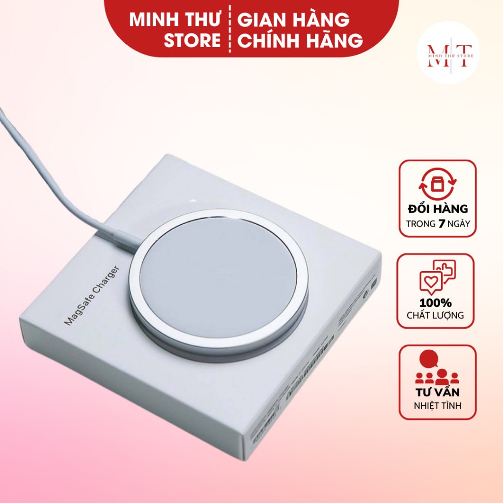 Sạc Không Dây Cao Cấp Hỗ Trợ Sạc Nhanh Cho IPX,Xs,Xsmax,11,11pro,12 Pro max 2023 Chính Hãng