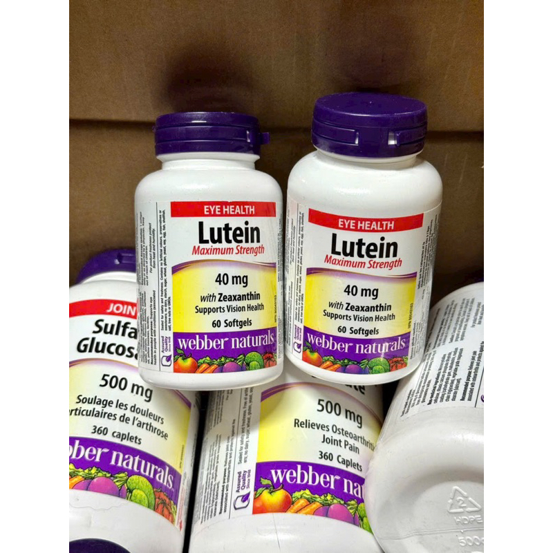 VIÊN UỐNG BỔ MẮT LUTEIN HÀM LƯỢNG CAO 40mg & Zeaxanthine WEBBER CANADA- 60 VIÊN