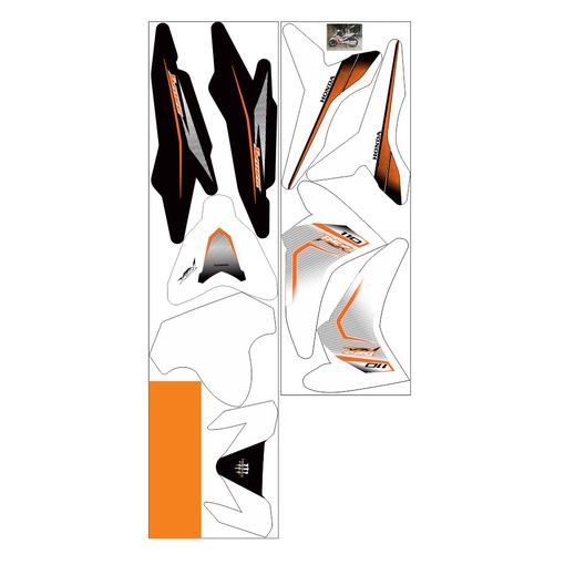 Tem trùm wave rsx 2012 cam trắng