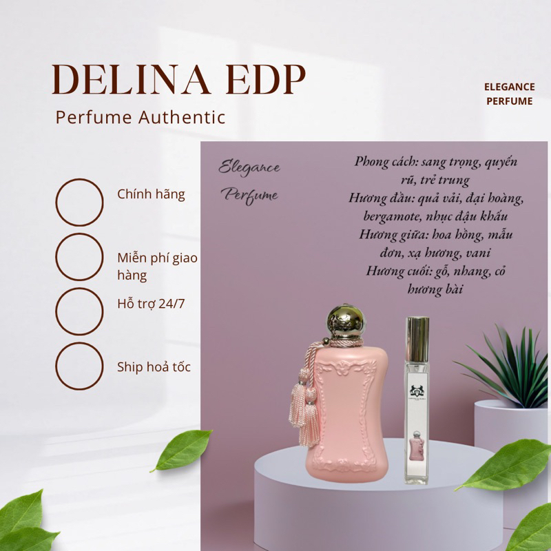[CHÍNH HÃNG] Mẫu thử Nước hoa Nữ Delina EDP