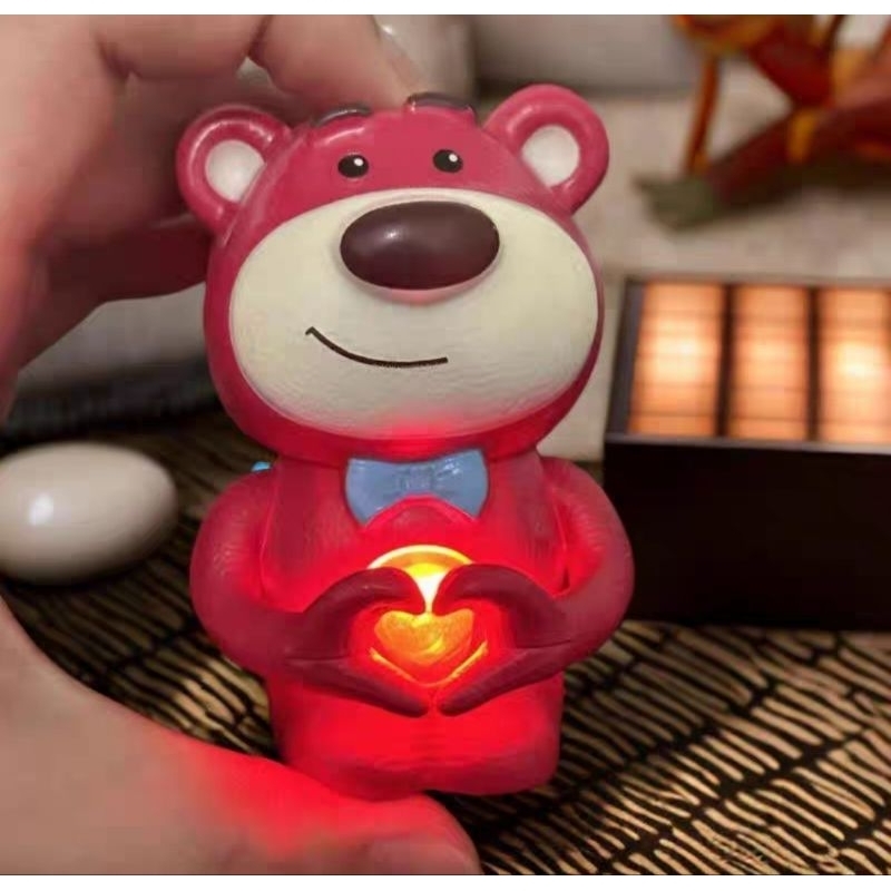 Quà Tặng Phát Sáng Tạo Hình Trái Tim Mẫu Gấu Dâu, Chó Quế, Người Ngoài Hành Tinh Dễ Thương