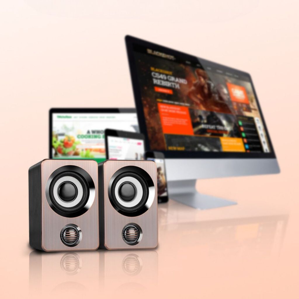 Loa máy tính bass mạnh kết nối dây nghe nhạc chuẩn