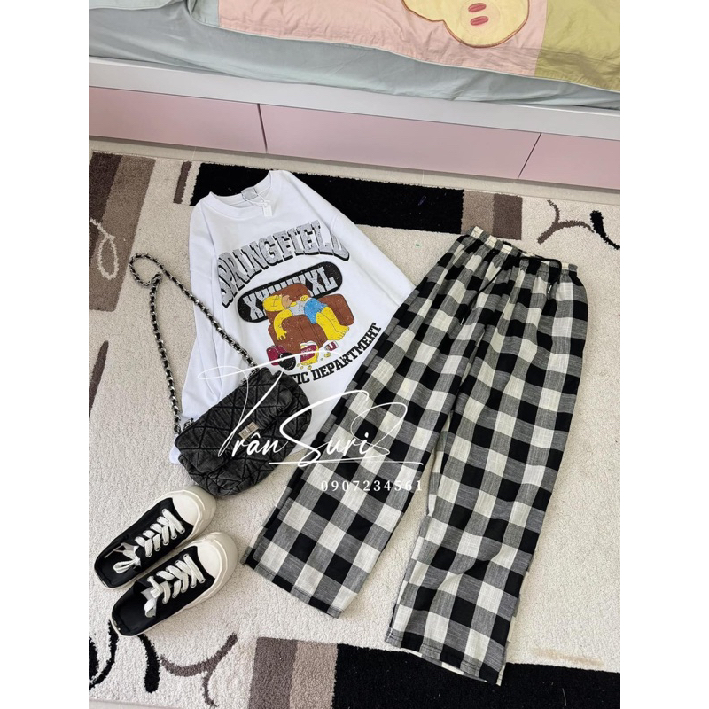SET ÁO HH TAY DÀI MIX QUẦN CARO