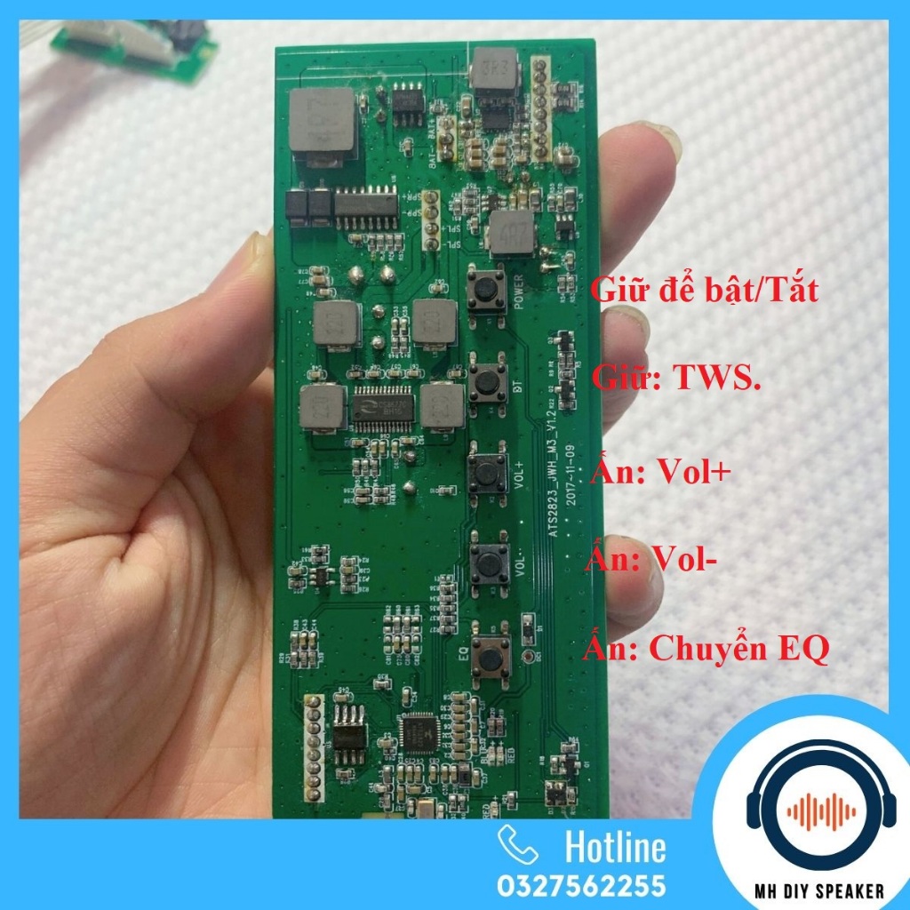 Mạch khuếch đại âm thanh tháo loa AOMAIS LIFE ATS2823 công suất 20Wx2 TWS EQ