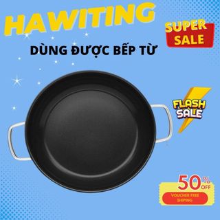 Chảo chống dính 24cm cầm tay màu xanh - chảo chống dính - chảo 24cm