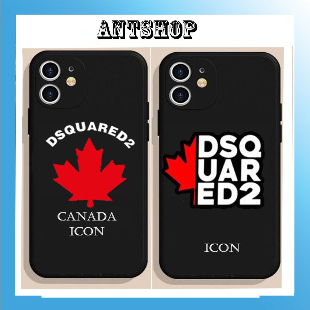Ốp lưng iphone ICON ốp điện thoại iphone in hình lá phong dsq2 dsquared2 chất liệu nhựa TPU dẻo bảo vệ camera