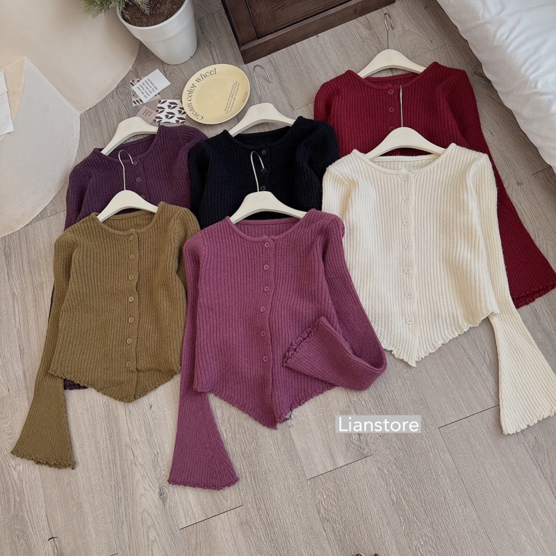 Áo len gân tay loe - Lianstore