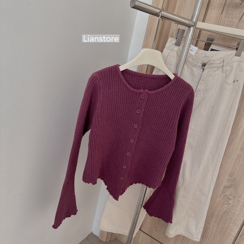 Áo len gân tay loe - Lianstore