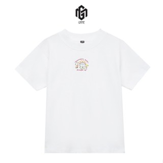 Áo Babytee Gimme - Form Nữ - Hình Thêu Khủng Long - Cotton 250gsm 2 Chiều - GMB14