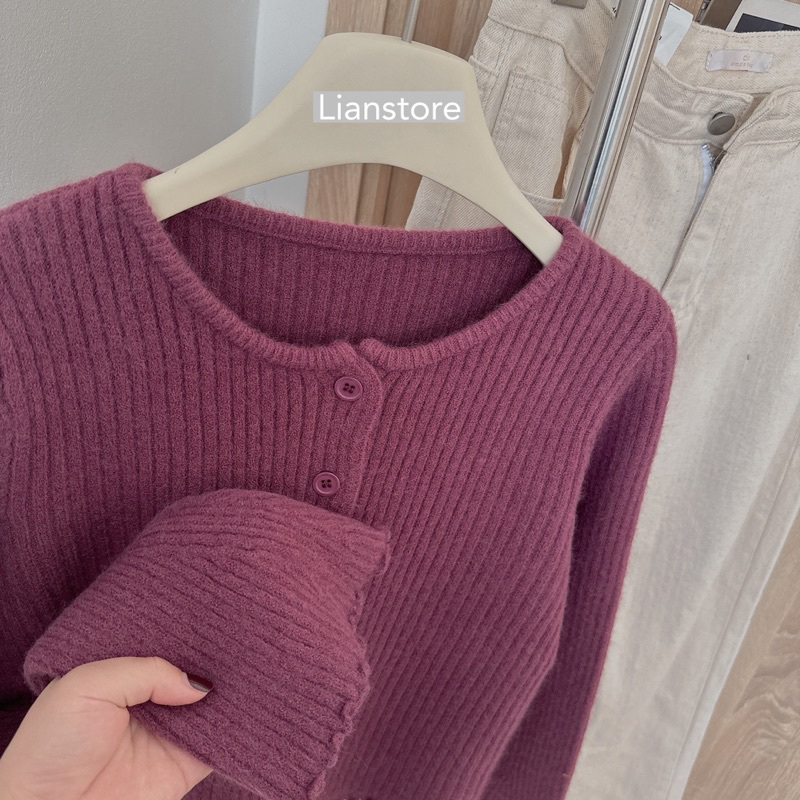 Áo len gân tay loe - Lianstore