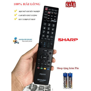 Remote điều khiển tv sharp gb008wjsa cho tv sharp aquos lcd led hàng zin chất lượng cao tặng pin