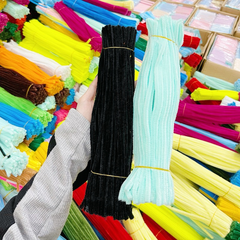 Set 46-50 Dây Xoắn Kẽm Nhung DIY Làm Hoa, Làm Đồ Thủ Công Handmade Hàng Loại 1