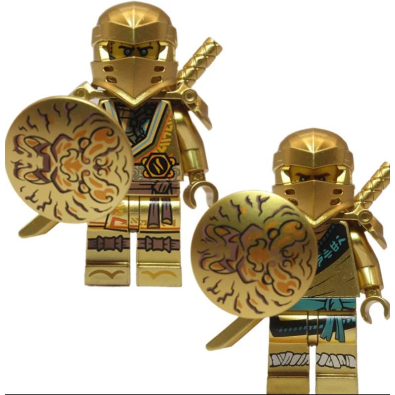 Combo 8 mô hình lắp ráp nhân vật Ninjago phiên bản Vàng Gold