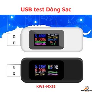 Usb test dòng sạc đo dung lượng pin sạc dự phòng-củ sạc kws-mx18