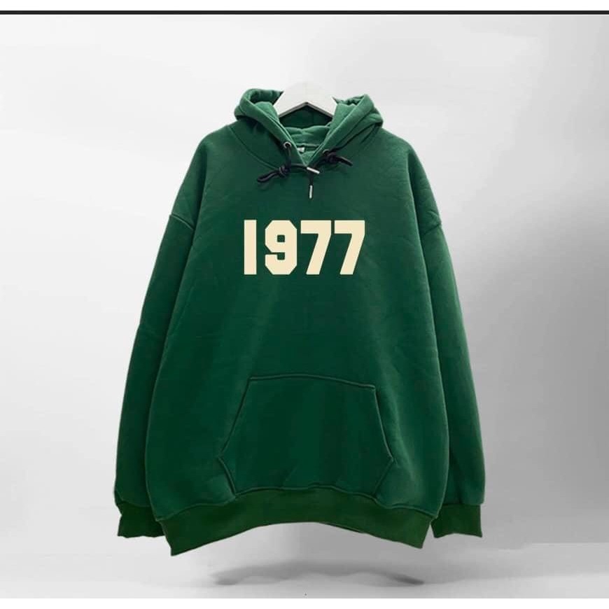 áo hoodie form rộng phong cách unisex in số 1997