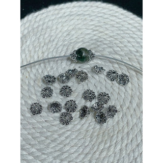 Charm bạc ốp hạt đá
